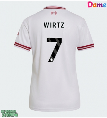 Liverpool Florian Wirtz #7 Replika Udebanetrøje Dame 2026-27 Kortærmet